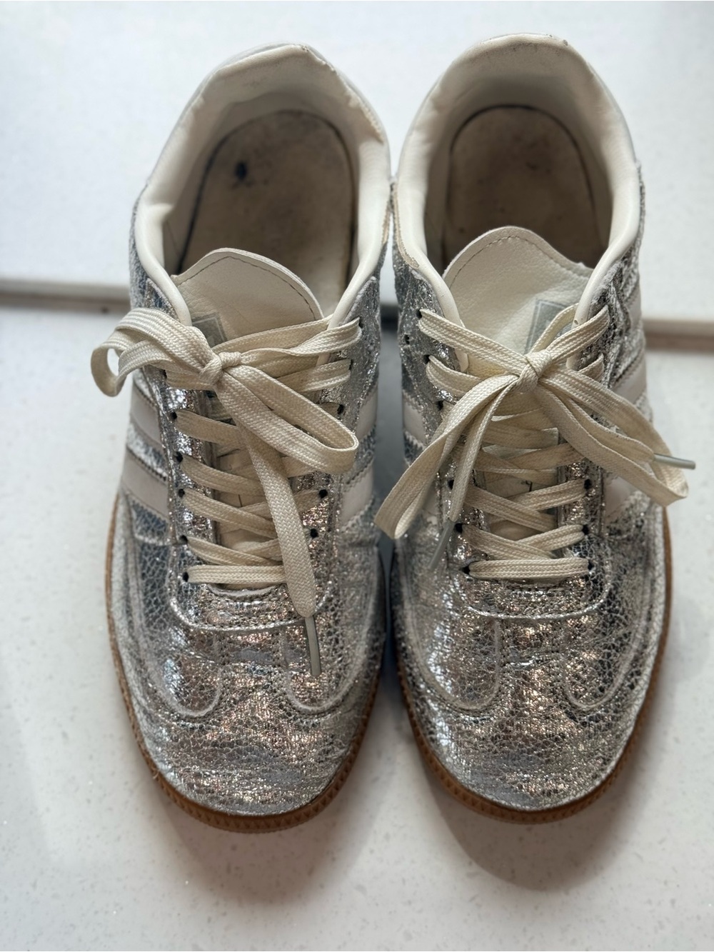 Adidas Samba OG Silver Metallic Cloud White Women’s Size 8 JR0035